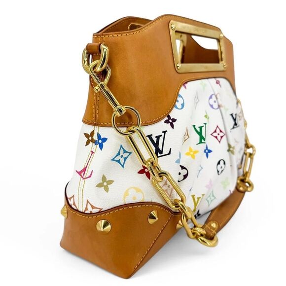LOUIS VUITTON Murakami White Multicolor Judy PM Bag - Picture 12 of 13
